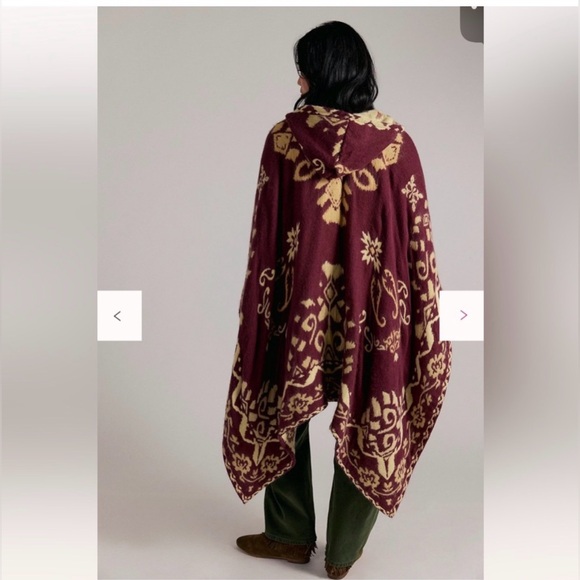 Free People Rowen Printed Duster in Cherrybark Cream Combo - Picture 4 of 4